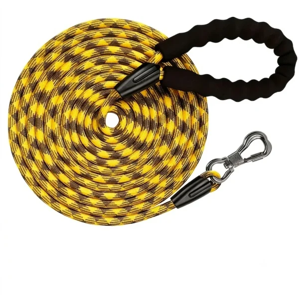 Heavy-Duty Long Dog Lead with Padded Handle (15ft / 30ft / 50ft)