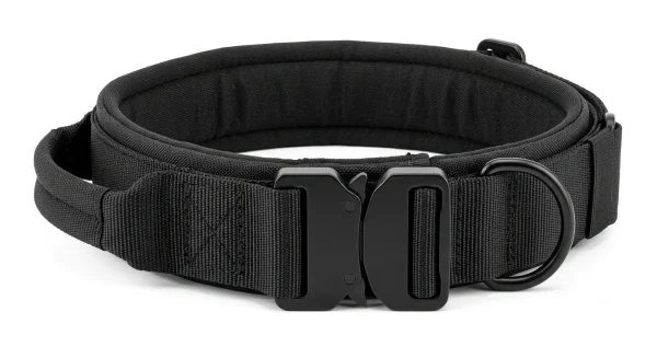 Heavy Duty Metal Buckle Tactical Dog Collar with Strong Metal Buckle for Training & Walking