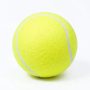2-Pack Durable Large Dog Tennis Balls + Pump