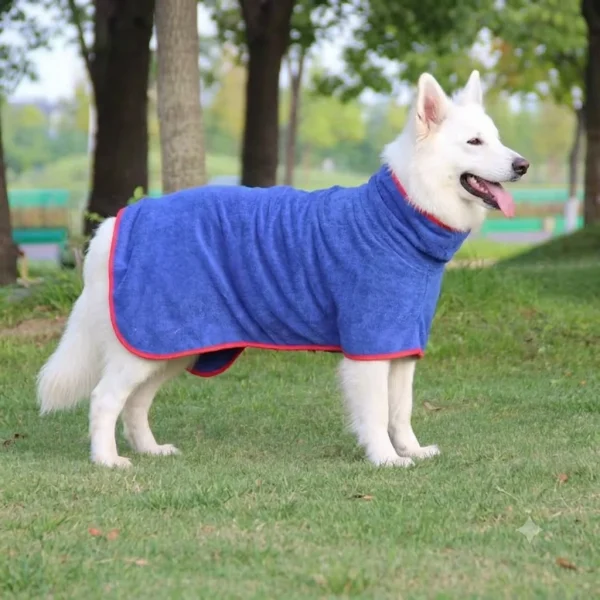 Quick-Dry Dog Towel Bathrobe, Thick Absorbent Pet Towel for Bath, Swimming & All Dog Breeds