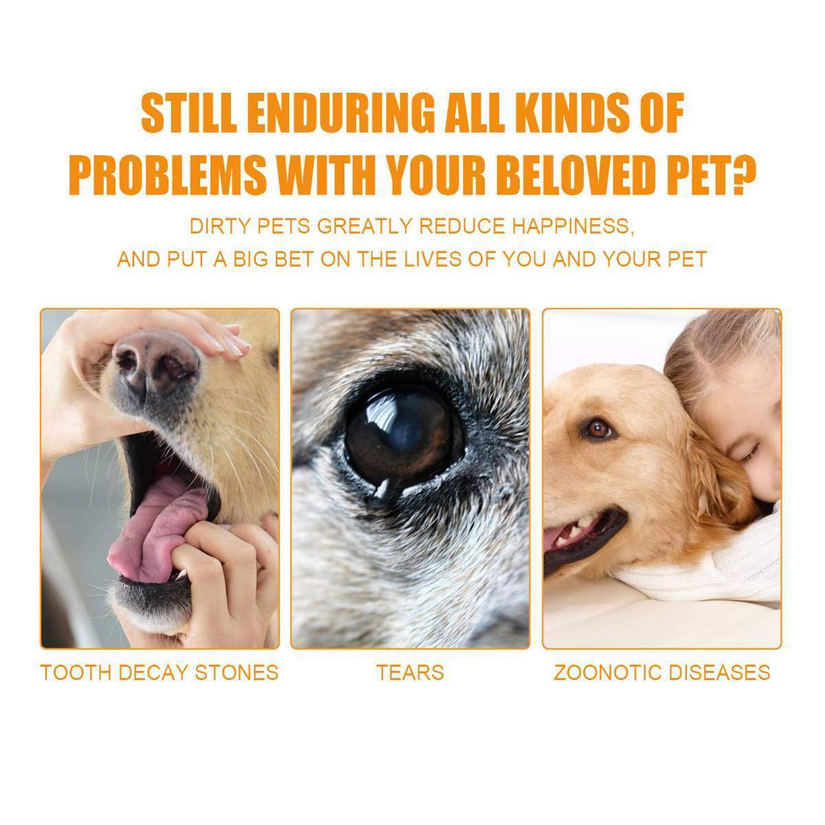 50Pcs Pet Cleaning Finger Wipes, Dog Cat Dental Finger Cot For Plaque Tartar Tear Stain Ear Cleaning - Image 3