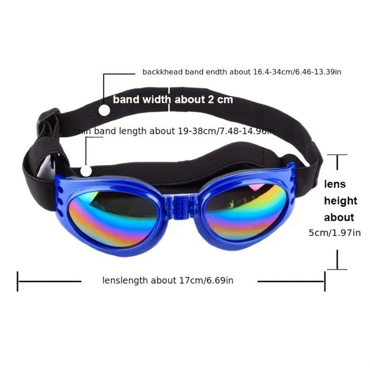 Pet Protection Small Doggles Dog Sunglasses Pet Goggles UV Sun Glasses Eye Wear Adjustable - Image 4