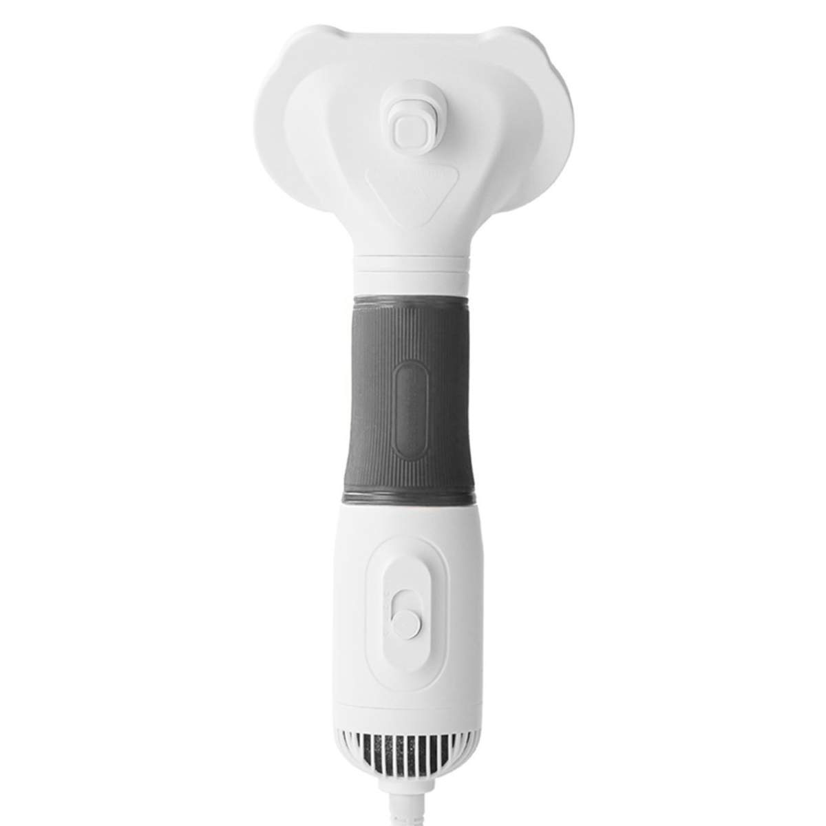 Pet Hair Dryer With Slicker Brush Low Noise 600W 3 Temperature Adjustable 3 In 1 Grooming Dog Blow Dryer For Cats Gray - Image 4