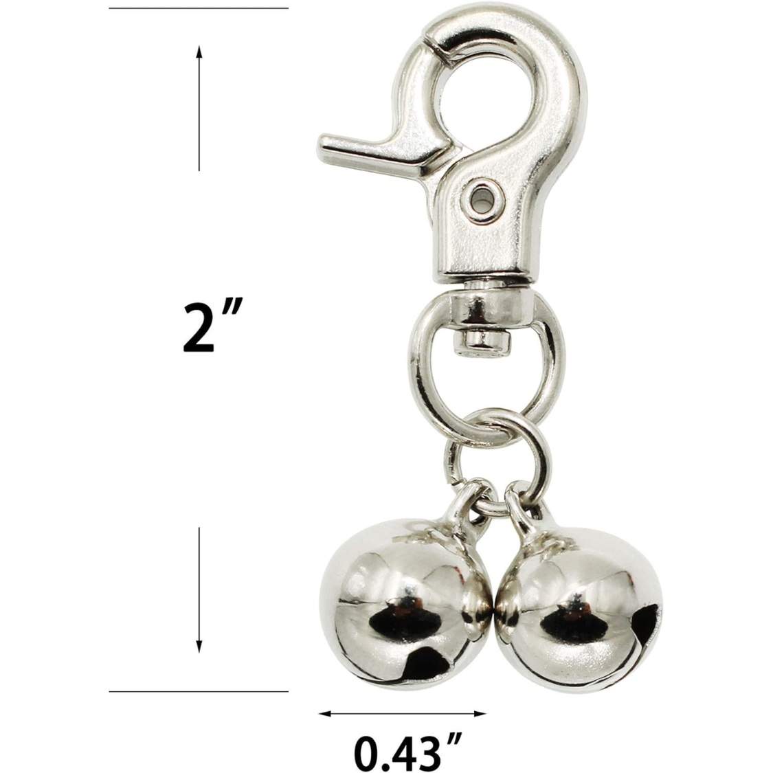 Bells For Dog Collars 2 Pack Stainless Steel Bell Necklace For Dogs Cat - Image 4