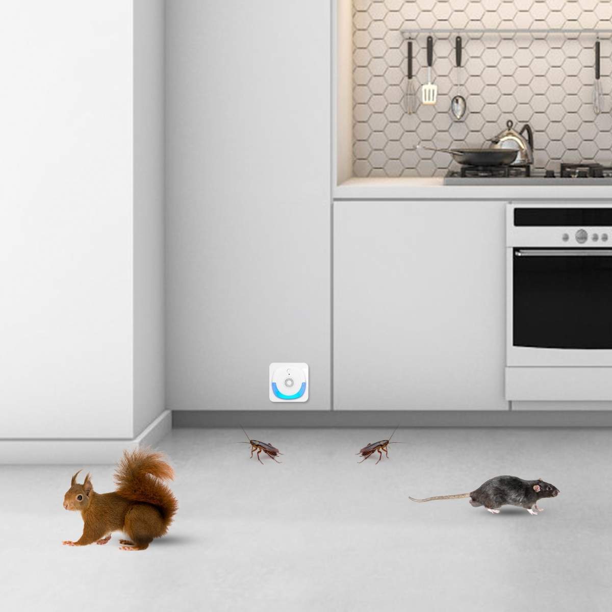2026 New Ultrasonic 6PCS Pest Repeller, Dual Working Modes Plug-in Rodent Repellent, Chemical & Poison Free, Pet & Human Safe - Image 2
