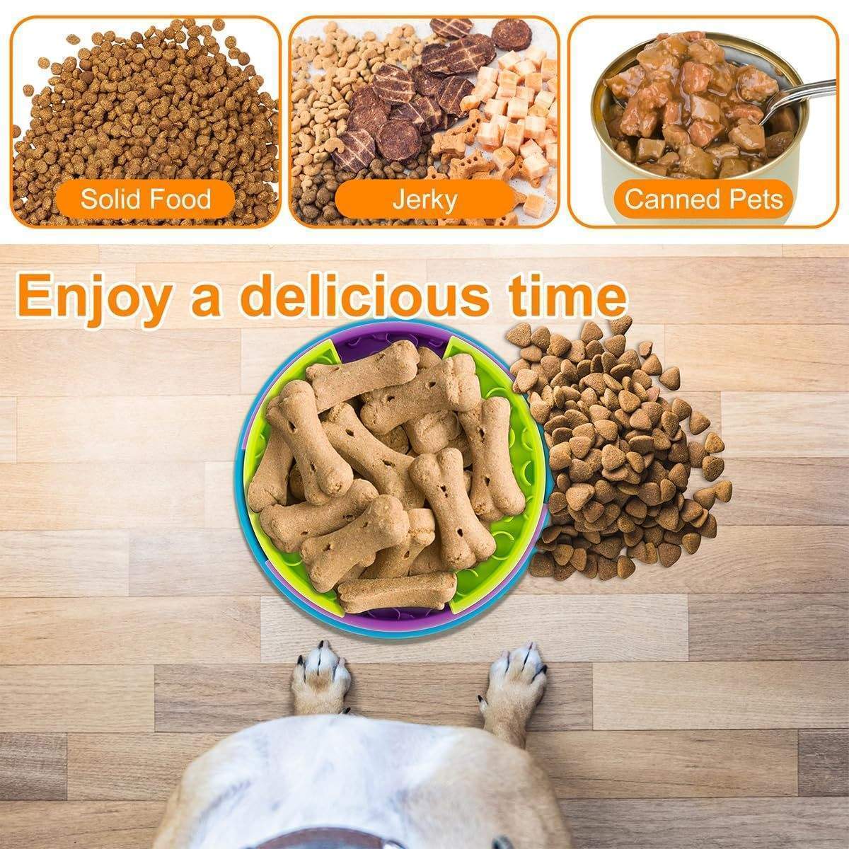3-in-1 Interactive Slow Feeder Bowl & Lick Mat for Dogs & Cats - Image 8