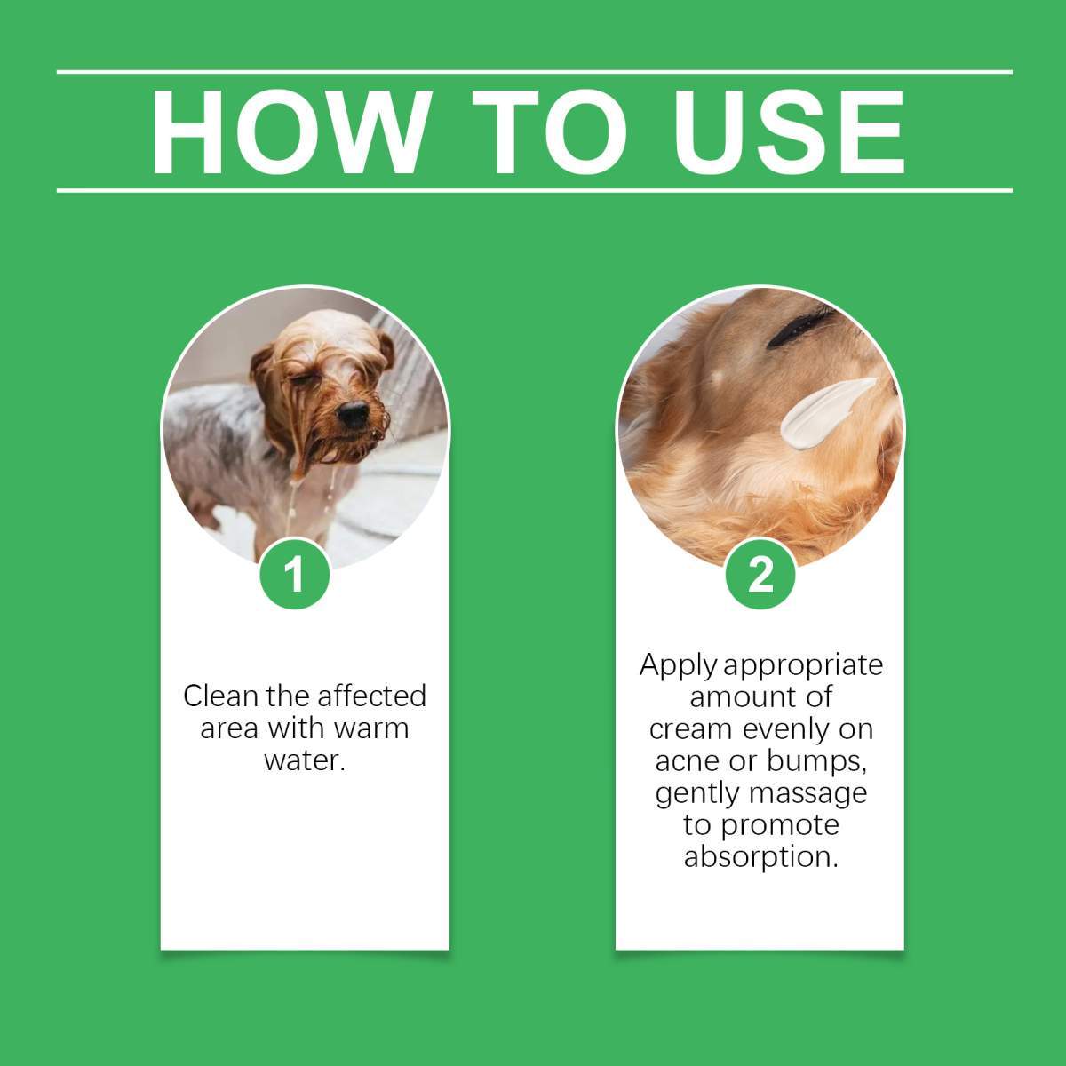 Pet Acne & Bumps Skin Cream, Soothing Skin For Dogs & Cats, Relief Redness Irritated Skin With Calendula & Ganoderma Extract - Image 4