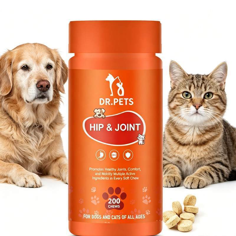 Joint Supplements For Dogs And Cats With Glucosamine, Chondroitin, 10 Vitamins, Hyaluronic Acid And MSM