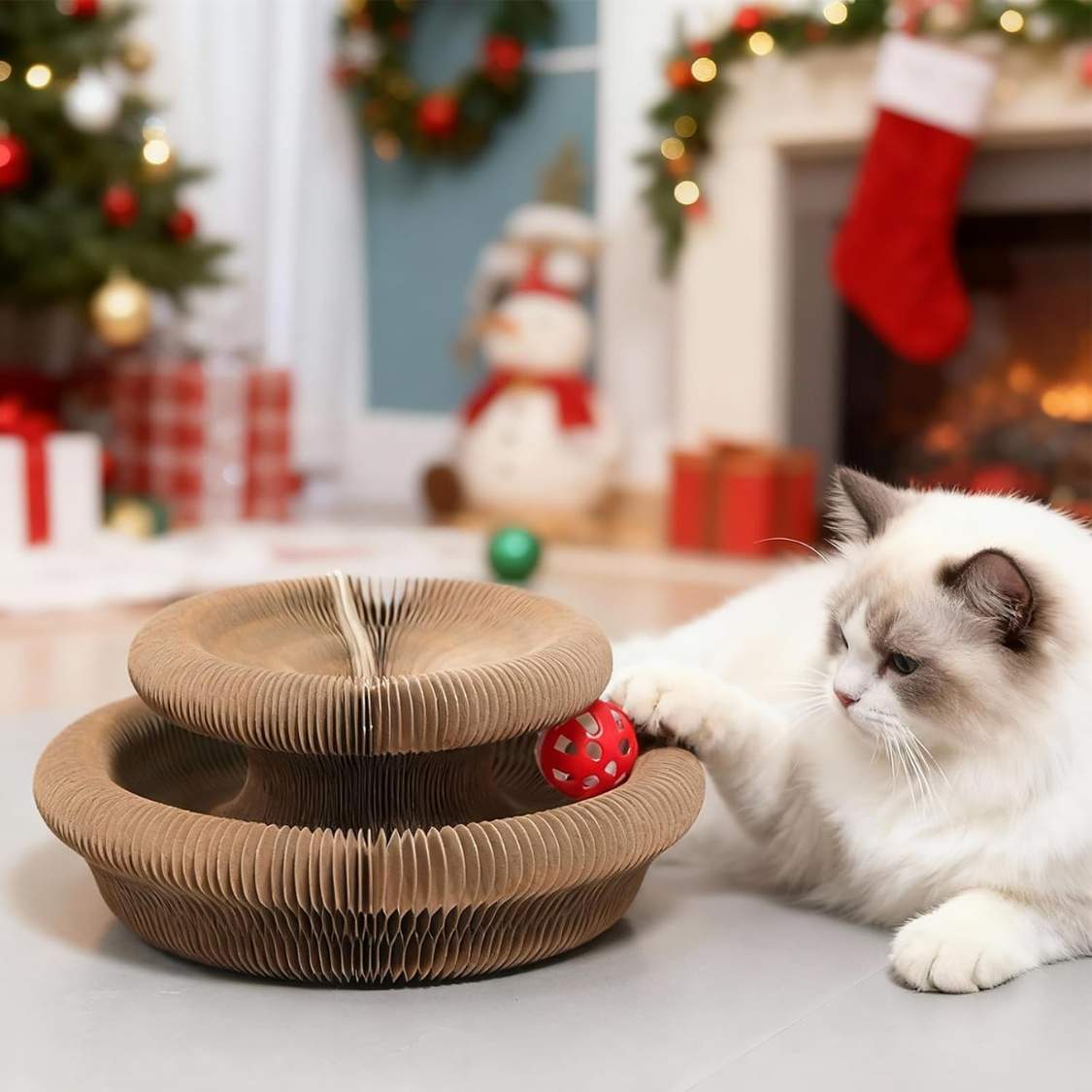 1 Pack Kitty Kurlz Cat Scratcher Toy Interactive For Indoor Cats - Image 8