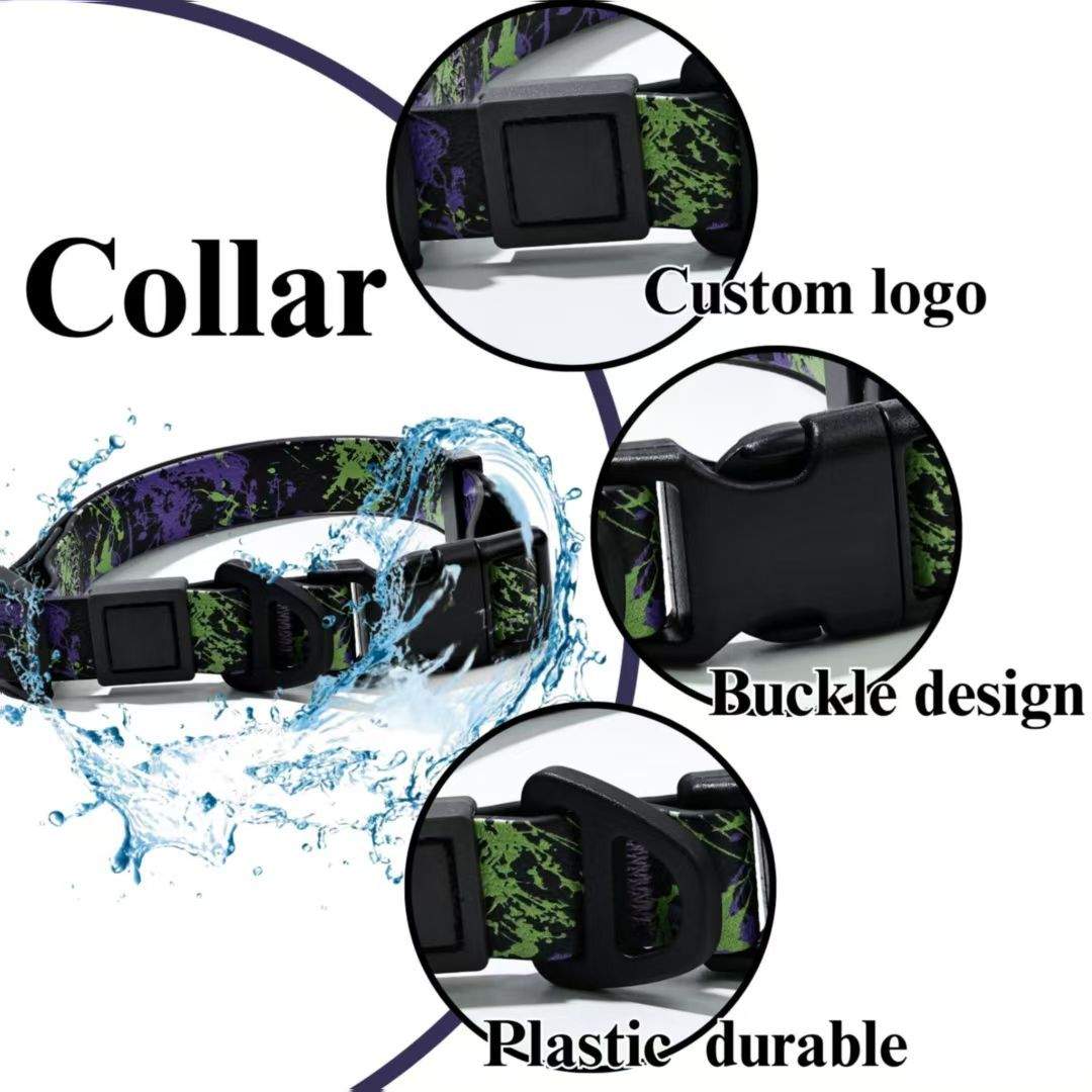UV Printing Camouflage Embossed Pet Leash Set Is A Perfect Combination Of Style And Functionality Specially Designed For Pets' Outdoor Activities. Every Detail From Craftsmanship To Material Selection - Image 9