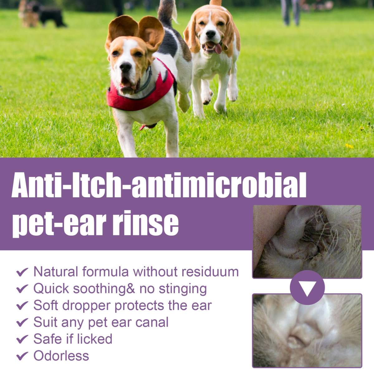 Pet Ear Rinse Cleaner for Dogs & Cats – 118ml - Image 9
