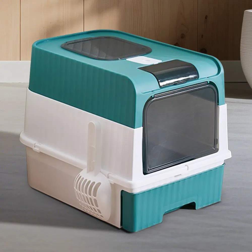 Fully Enclosed Magic Cube Litter Box, Top&Front Entry, Pull-Out Drawer, Anti-Splash Odor Control, Large For Big Cats - Image 5