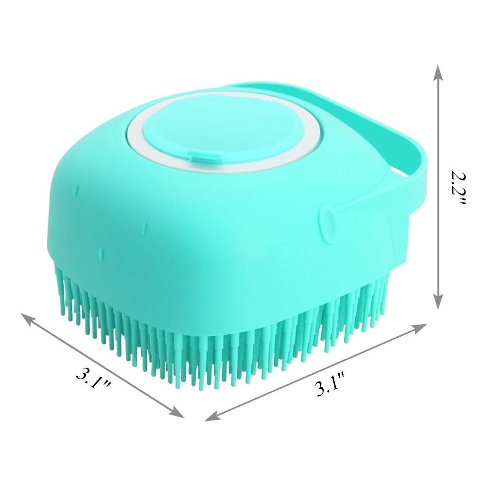 Pet Dog Shampoo Massager Brush Cat Massage Comb Grooming Scrubber Shower Brush For Bathing Short Hair Soft Silicone Brushes - Image 9