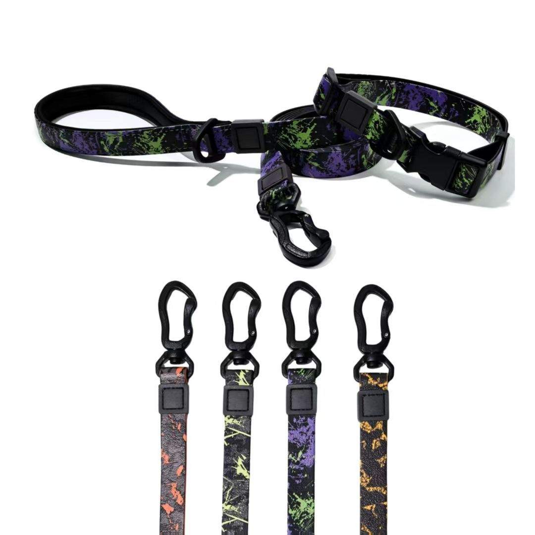 UV Printing Camouflage Embossed Pet Leash Set Is A Perfect Combination Of Style And Functionality Specially Designed For Pets' Outdoor Activities. Every Detail From Craftsmanship To Material Selection - Image 2