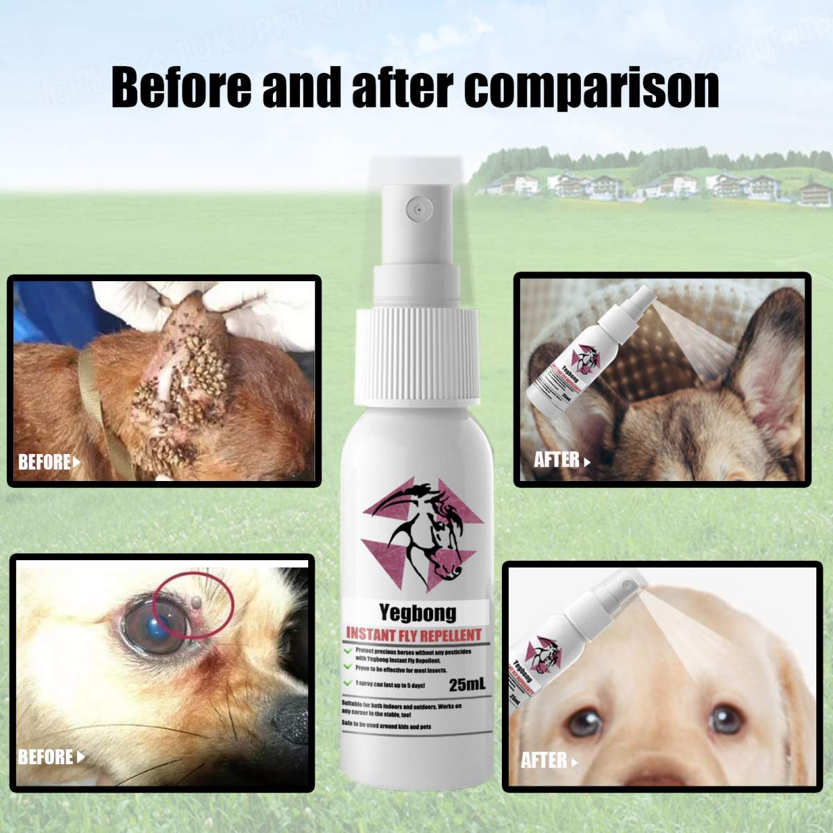 Pet Instant Fly & Pest Repellent Spray 25ml, Kills Fleas, Ticks, Flea Eggs, Safe For Dogs, Cats & Horses - Image 7