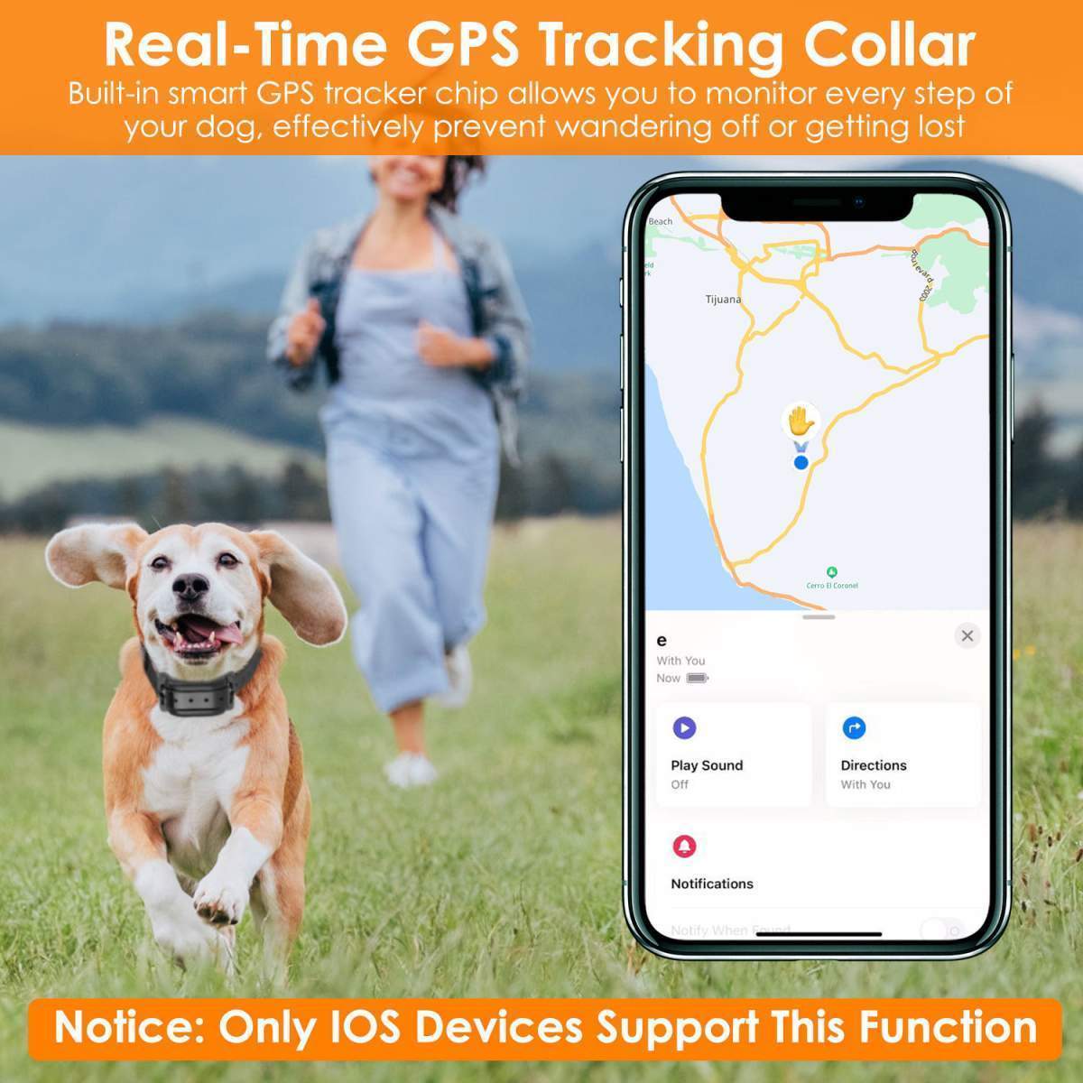 1Set 328FT Electric Wireless Dog Fence System With GPS Location Monitor Collar Receiver Rechargeable Beep Vibration Fence System For Small Medium Large Dogs - Image 9