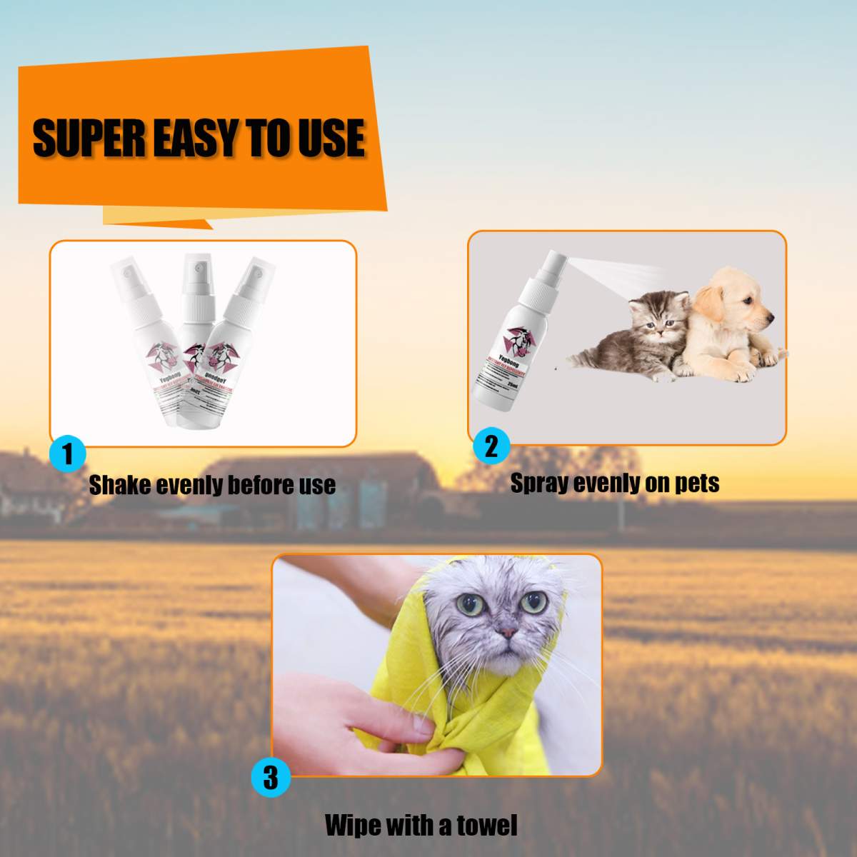 Pet Instant Fly & Pest Repellent Spray 25ml, Kills Fleas, Ticks, Flea Eggs, Safe For Dogs, Cats & Horses - Image 6