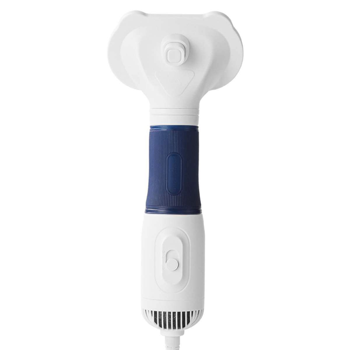 Pet Hair Dryer With Slicker Brush Low Noise 600W 3 Temperature Adjustable 3 In 1 Grooming Dog Blow Dryer For Cats Navy - Image 3