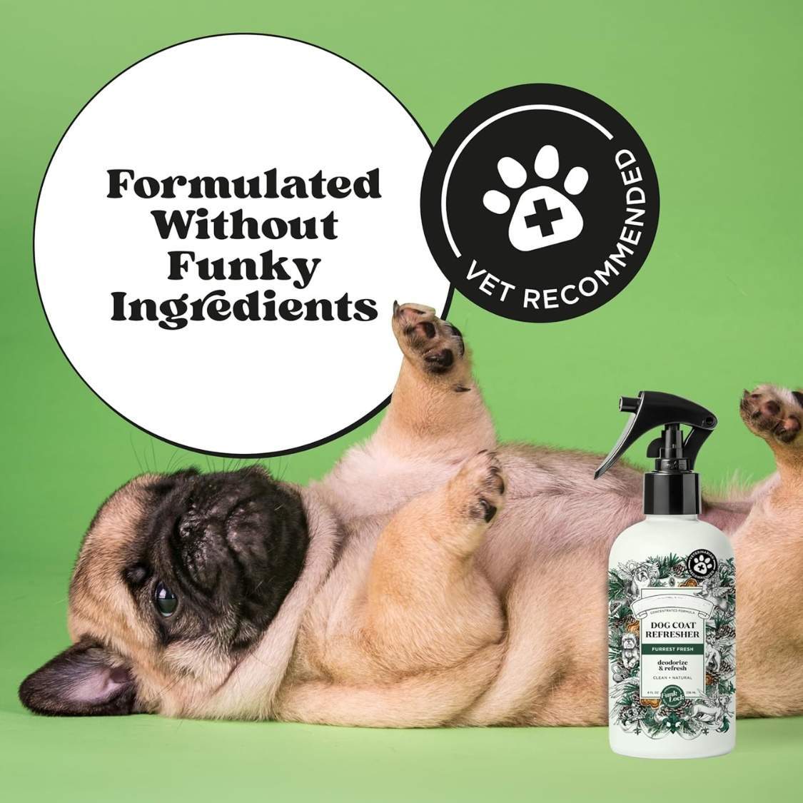 Furrest Fresh Dog Deodorizing Spray, 8 Fl Oz Grooming Perfume For Dog Coat, Pet Odor Neutralizer With Essential Oils, Vet Recommended, Paraben & Sulfate-Free Fir, Amber AND Cedarwood Scent - Image 3