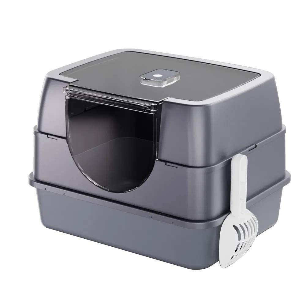 Enclosed Cat Litter Box, Orange - Odor-Locking, Spacious For Large Cats, A Must-Have For Cat Parents - Image 4
