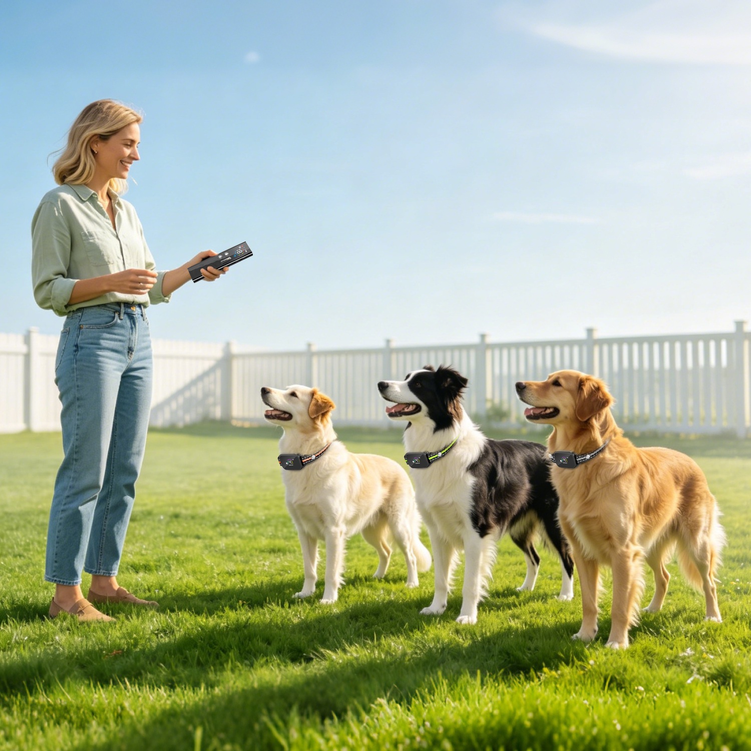 1Pc 2 In 1 Dog Shock And Bark Collar Dog Training Collar With Remote Rechargeable IP68 Waterproof With 3 Channels For Medium And Small Dogs - Image 9