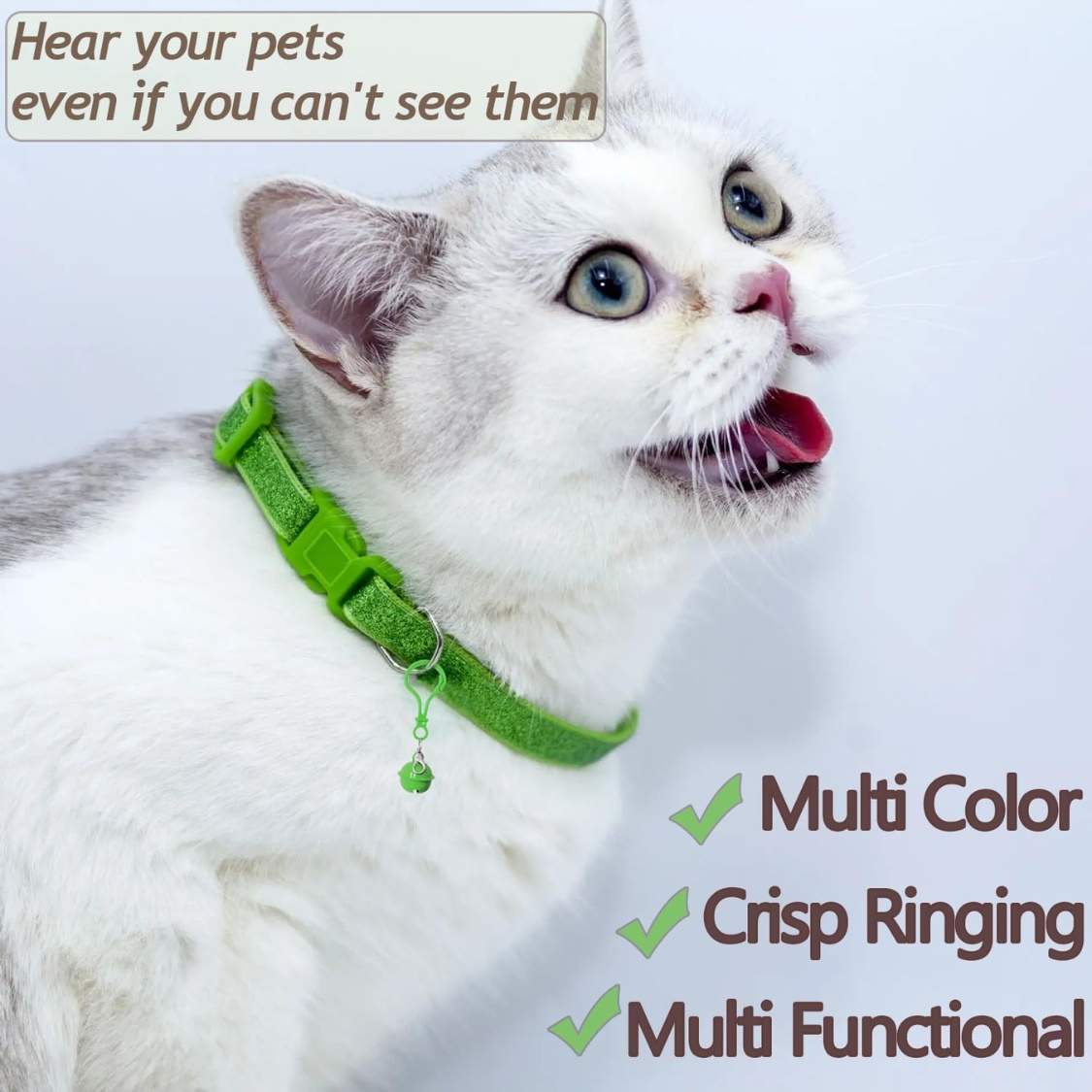 Pet Bells For Collars, 6pcs Dog Bells Cat Bells Multi Color Dog Collar Charms Pet Pendant Accessories With Clasps - Image 5