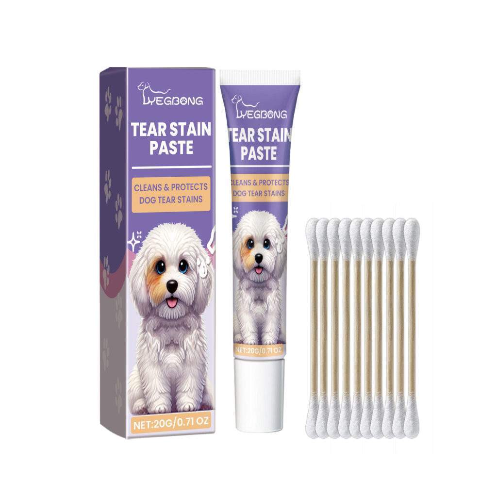 Dog Tear Stain Paste, Gentle Tear Stain Remover For Dogs With Honeysuckle, Sophora Flavescens & Coconut Oil, Soothing Eye Brightening Cream For All Dog Skin Types, 20g