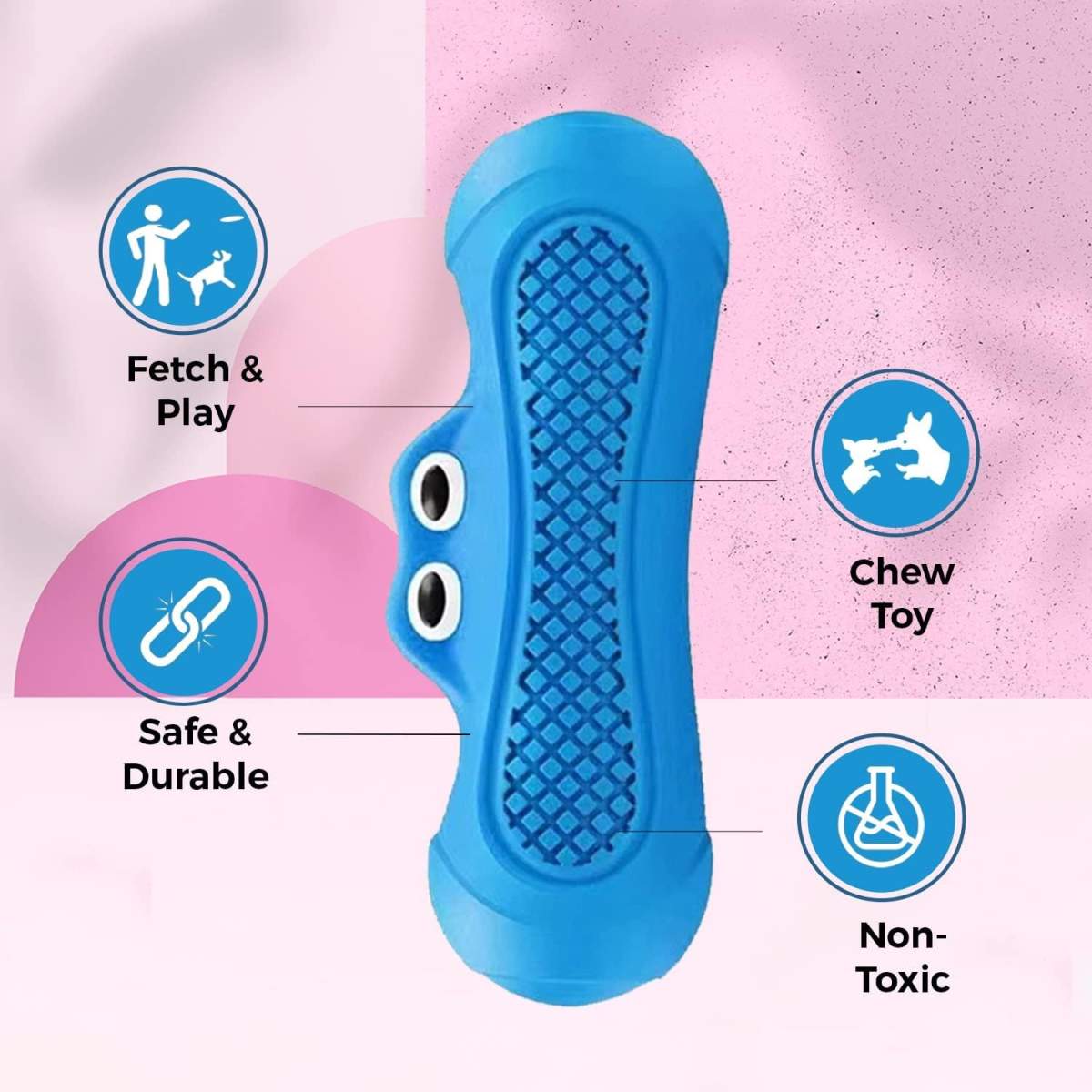 Rubber Crazy Monster Squeaky Toys For Dogs,Toy For Chewers,Non Toxic Chew Toys - Image 7