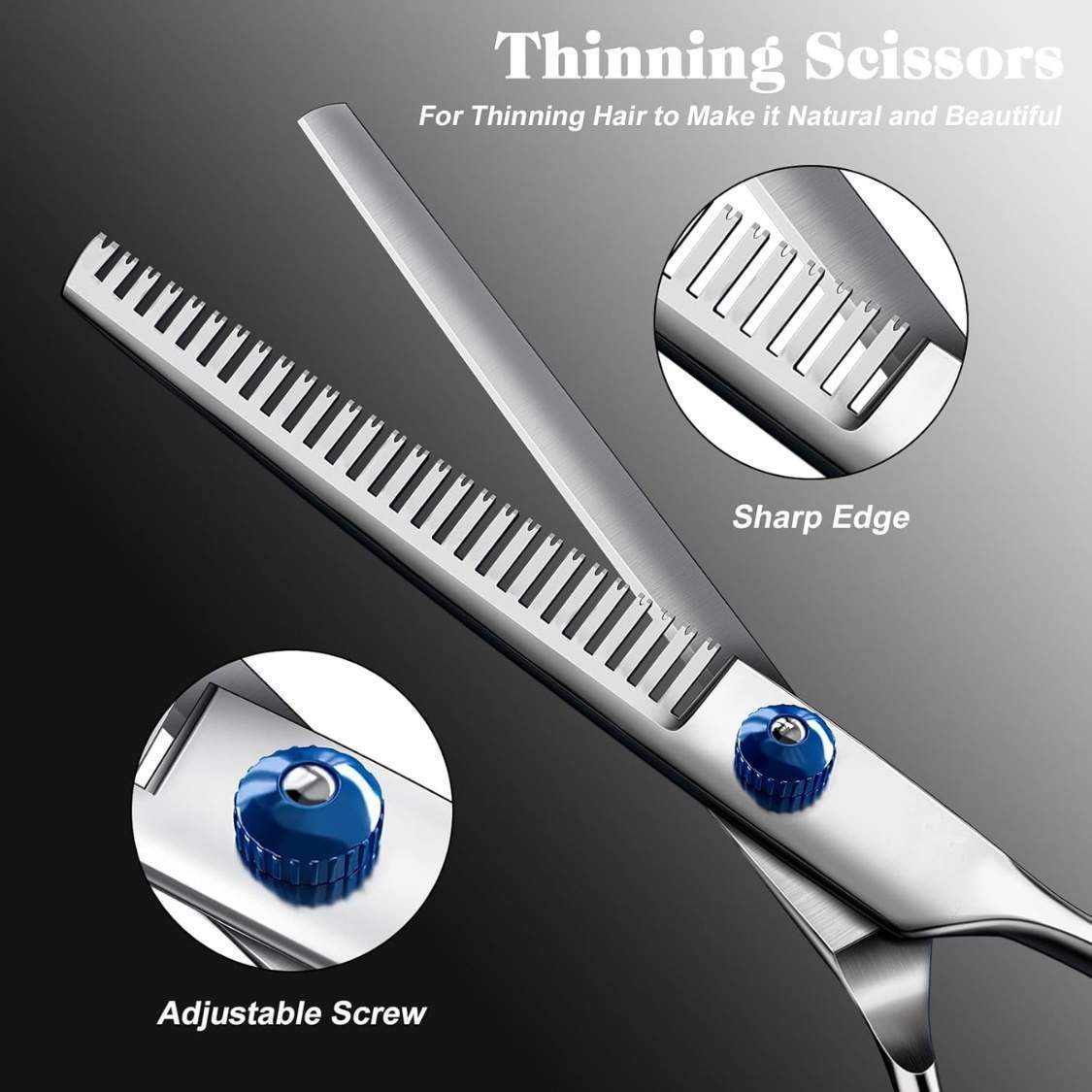 Professional 4 In 1 Dog Cat Grooming Scissors Kit With Safety Round Tips,Sharp - Image 3
