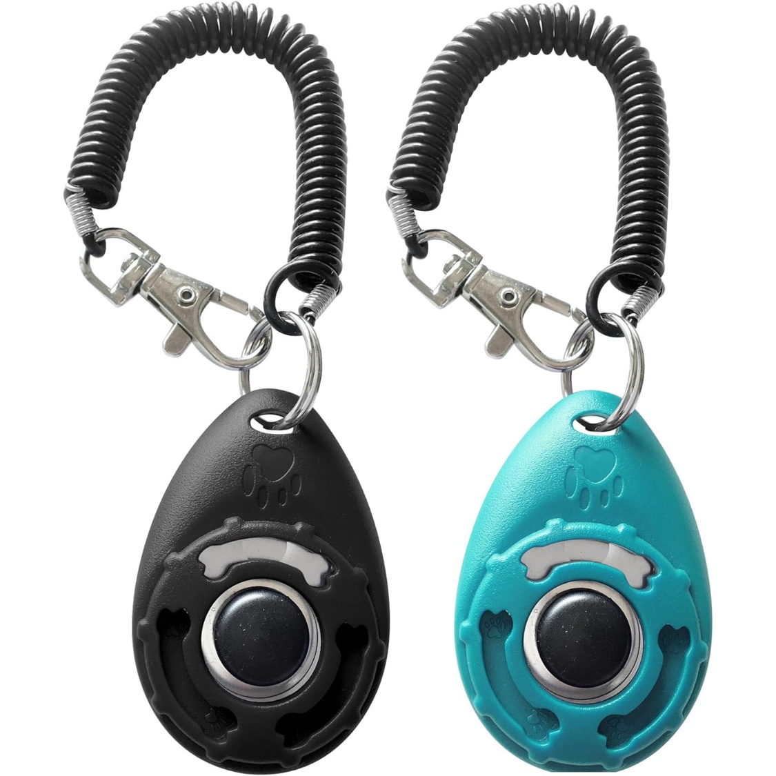Dog Training Clicker With Sring Wrist And Keyring Pet Dog Training Clickers For Puppy, Cat