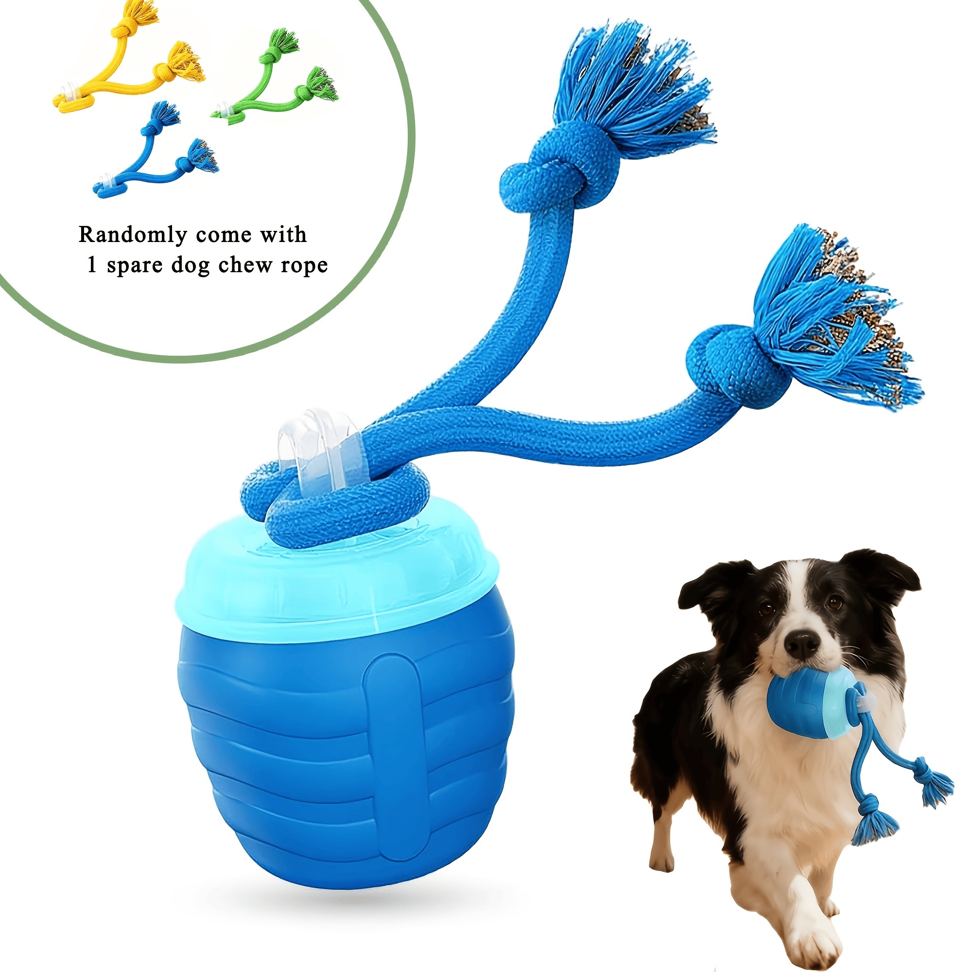 2026 Upgraded Smart Interactive Dog Toy Ball Boosts Intelligence Fitness For Small Medium Large Dogs Fits Indoor Hardwood Floors Outdoor Carpet Randomly Comes With 1 Spare Chew Rope - Image 6