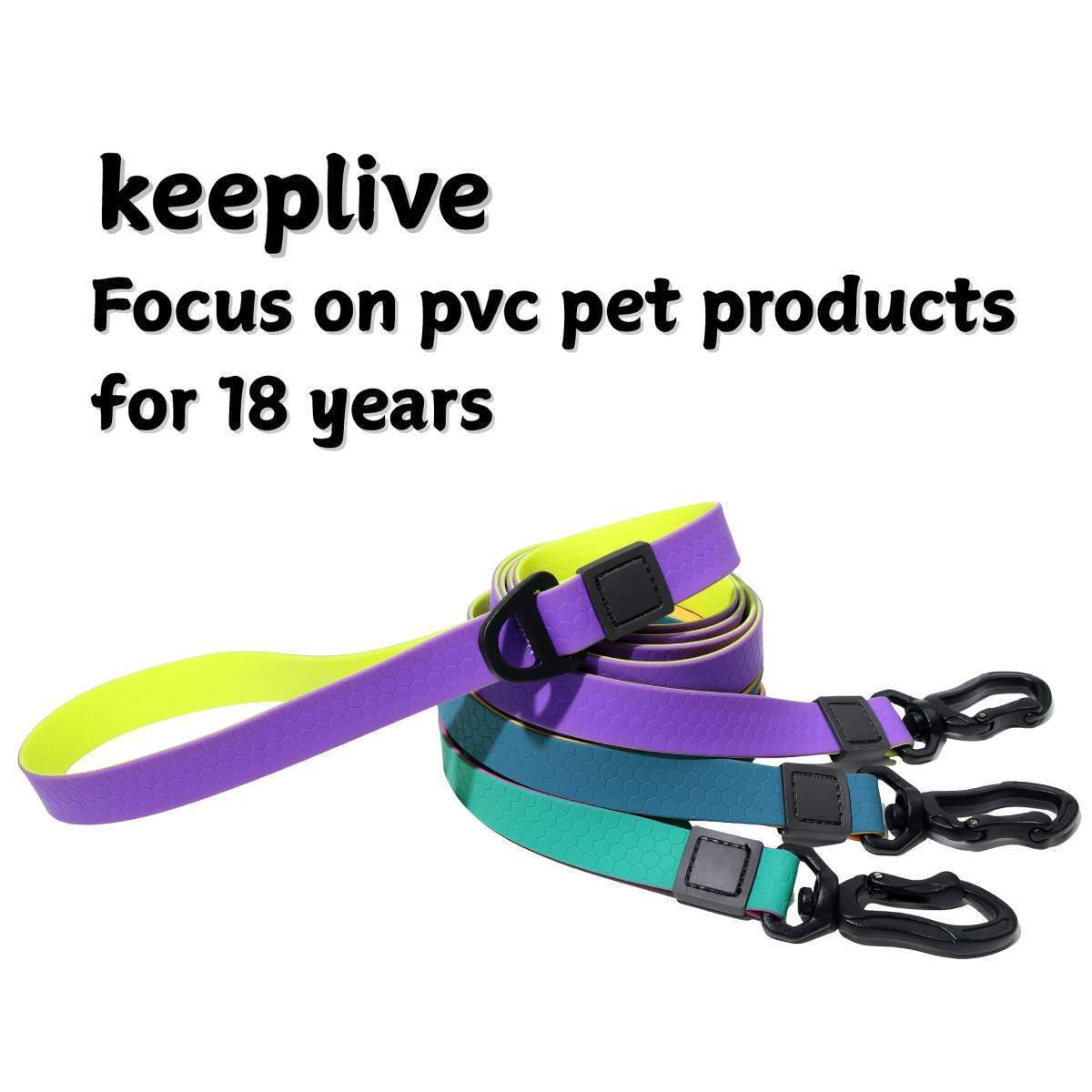 Honeycomb Embossed Dual-Color Pet Leash Set Is Stylish And Fashionable. The Embossed Surface Enhances The Leash's Grip, Preventing Slippage When Held. The Product Is Waterproof, Wear-resistant, Odor-r - Image 9