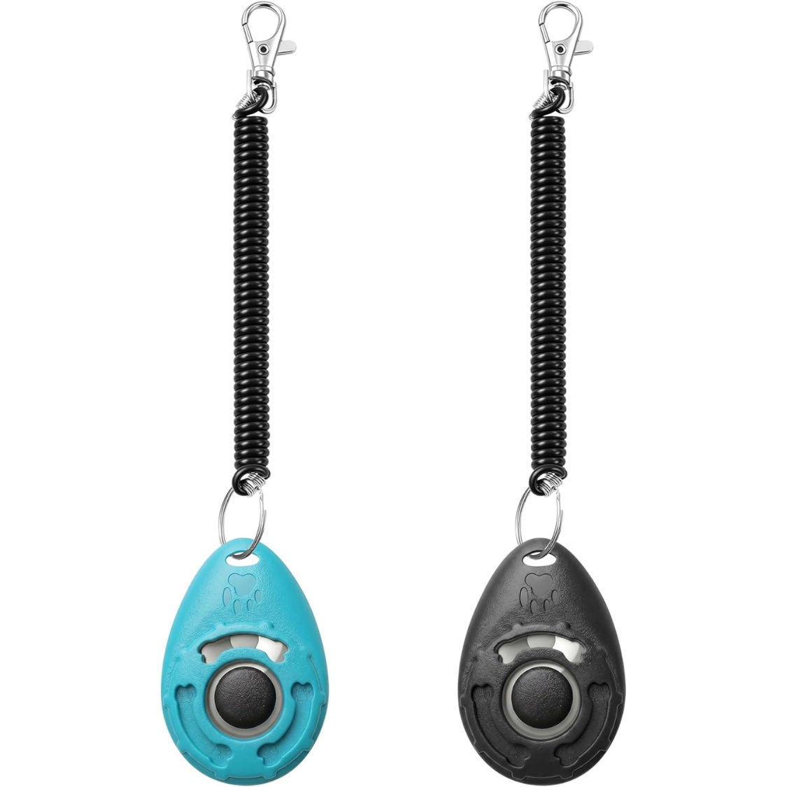 Dog Training Clicker With Sring Wrist And Keyring Pet Dog Training Clickers For Puppy, Cat - Image 2