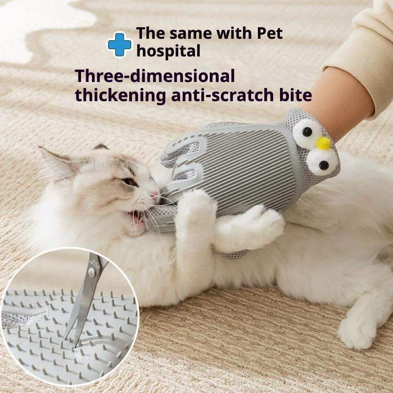2-in-1 Pet Grooming Gloves & Brushes For Cats And Dogs High-Efficiency Hair Removal & Massage GlovesDouble-Sided Hair RemovalAnti-Scratch & Bite ProtectionCleaning & Grooming - Image 4