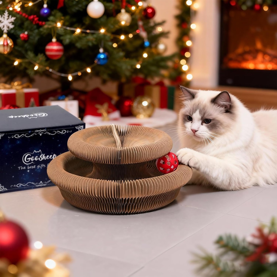 1 Pack Kitty Kurlz Cat Scratcher Toy Interactive For Indoor Cats - Image 4