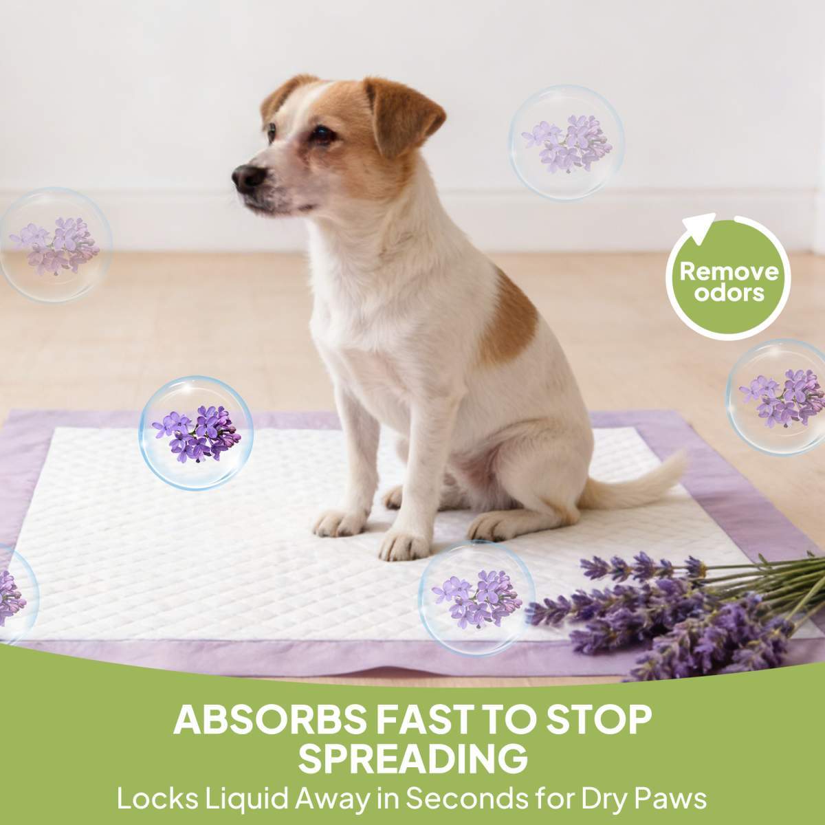Lavender Scented Disposable Pet Training Pads - Image 10