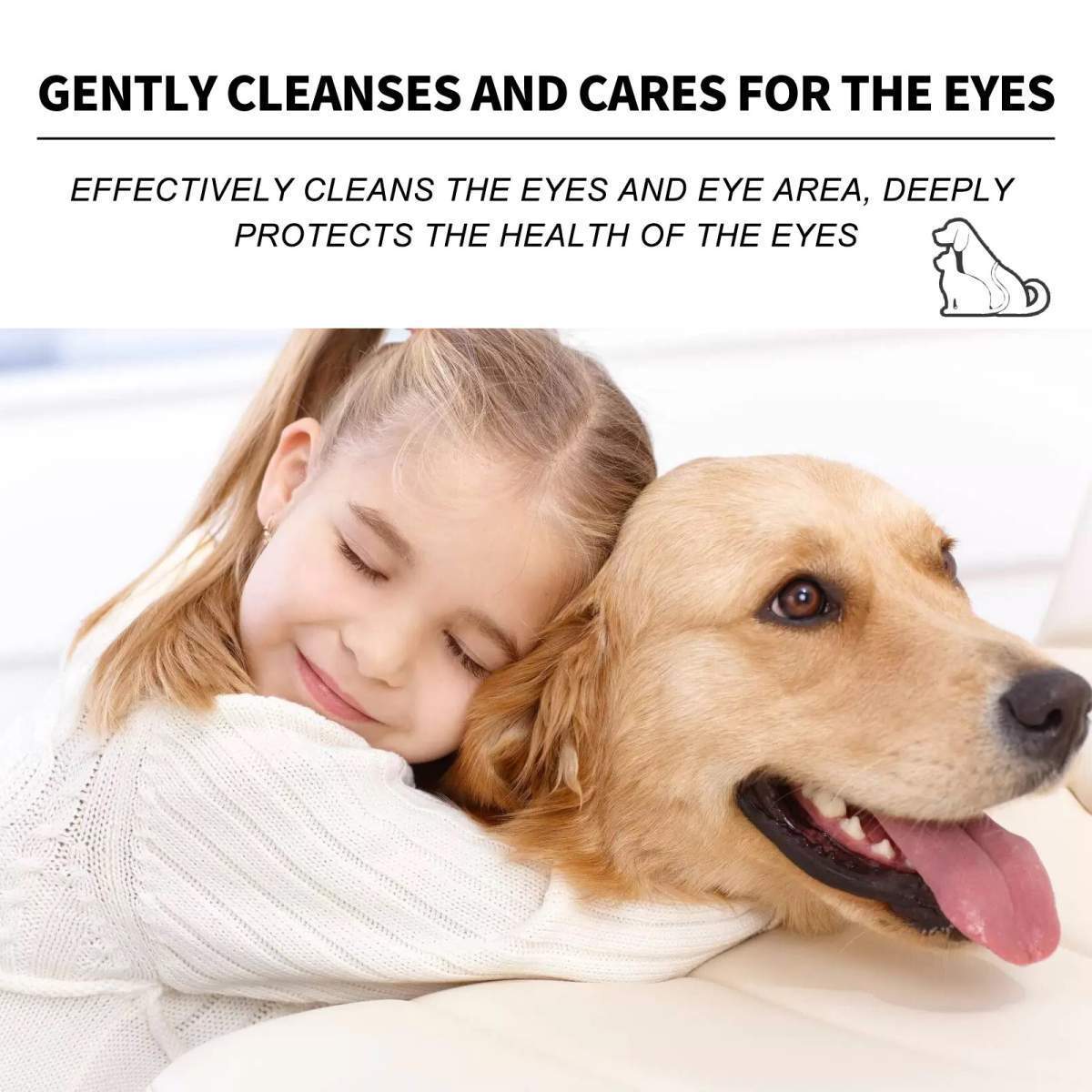 Pet Eye Drops For Dogs & Cats, Gentle Eye Cleaner With Honeysuckle Oil & Blueberry Extract, Soothes Irritation, Tear Stain Remover For Pet Daily Eye Care - Image 9