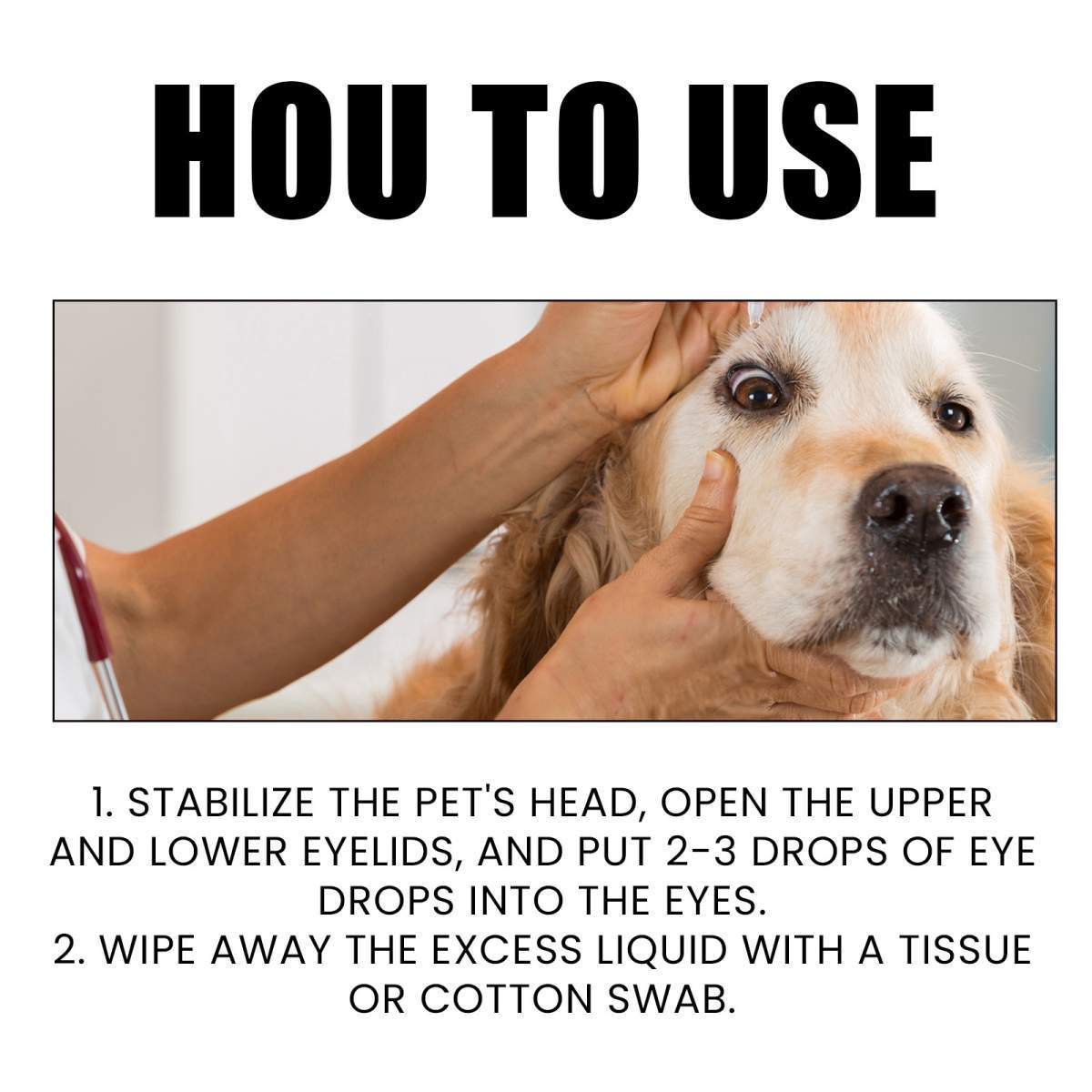 Pet Eye Drops For Dogs & Cats, Gentle Eye Cleaner With Honeysuckle Oil & Blueberry Extract, Soothes Irritation, Tear Stain Remover For Pet Daily Eye Care - Image 6