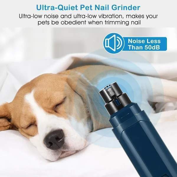 Dog Nail Grinder 2 Speeds Quiet USB Rechargeable Pet Nail Grinder Professional Pet Nail Trimmer Cordless Paws GroomingDog Nail Grinder 2 Speeds Quiet USB Rechargeable Pet Nail Grinder Professional Pet - Image 2