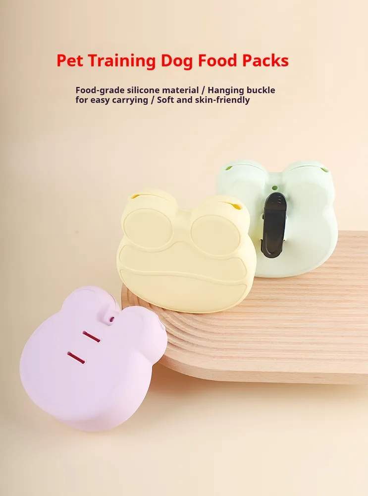 Pet Training Treat Pouch With Food-Grade Silicone - Soft, Skin-Friendly Dog Treat Bag With Hanging Buckle For Easy Carrying - Ideal For Puppy Training And Outdoor Activities - Image 3