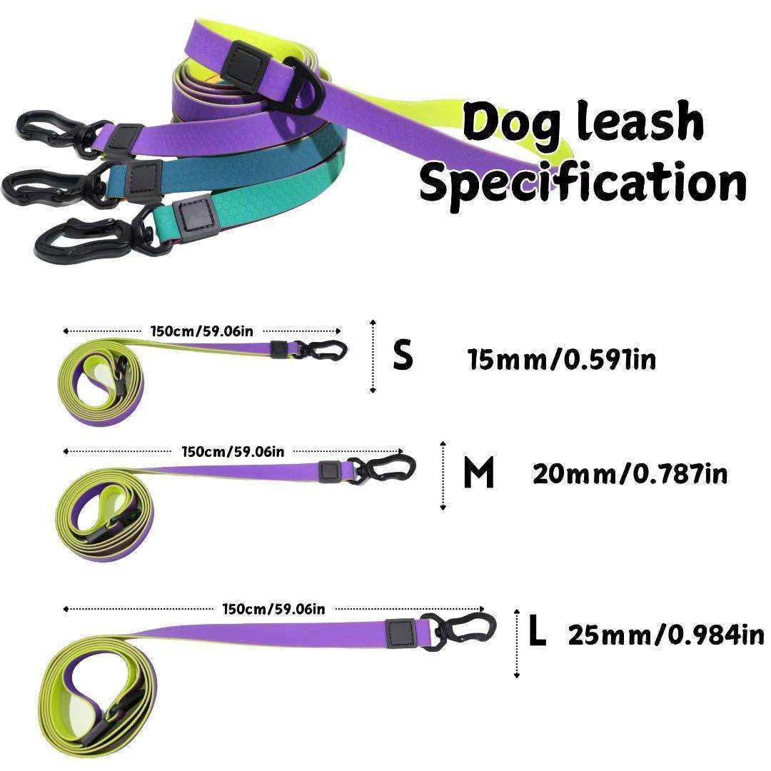 Honeycomb Embossed Dual-Color Pet Leash Set Is Stylish And Fashionable. The Embossed Surface Enhances The Leash's Grip, Preventing Slippage When Held. The Product Is Waterproof, Wear-resistant, Odor-r - Image 3