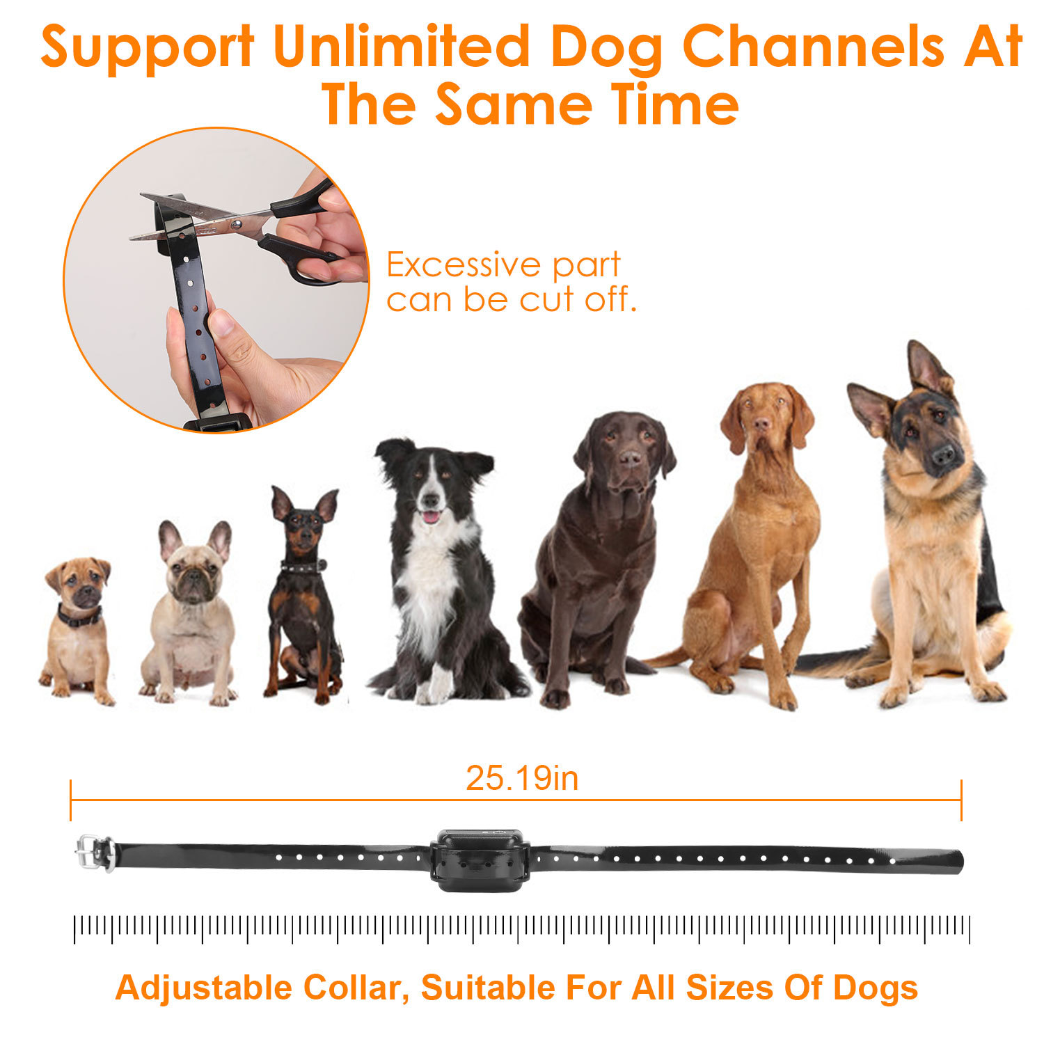 1Set 328FT Electric Wireless Dog Fence System With GPS Location Monitor Collar Receiver Rechargeable Beep Vibration Fence System For Small Medium Large Dogs - Image 5