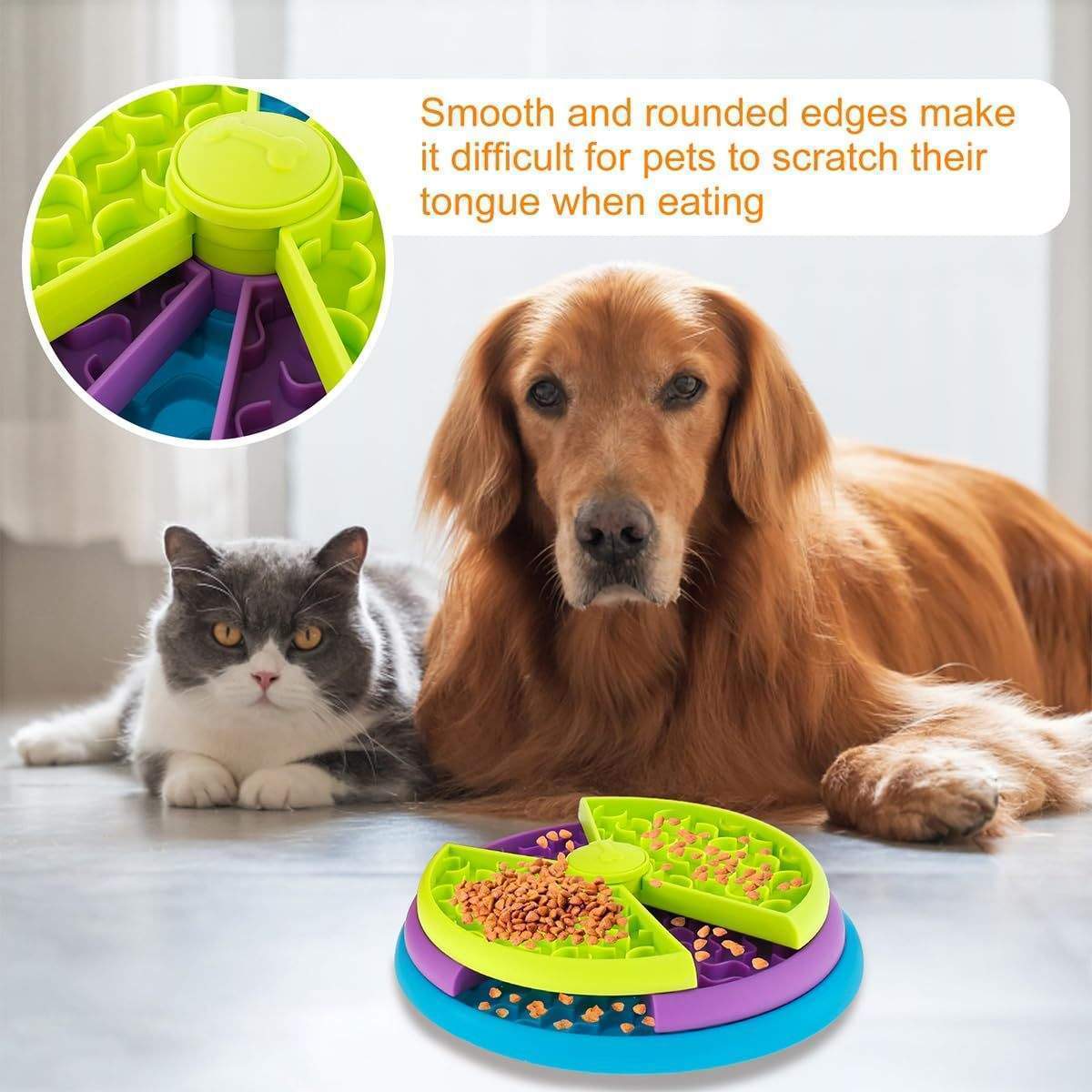 3-in-1 Interactive Slow Feeder Bowl & Lick Mat for Dogs & Cats - Image 6