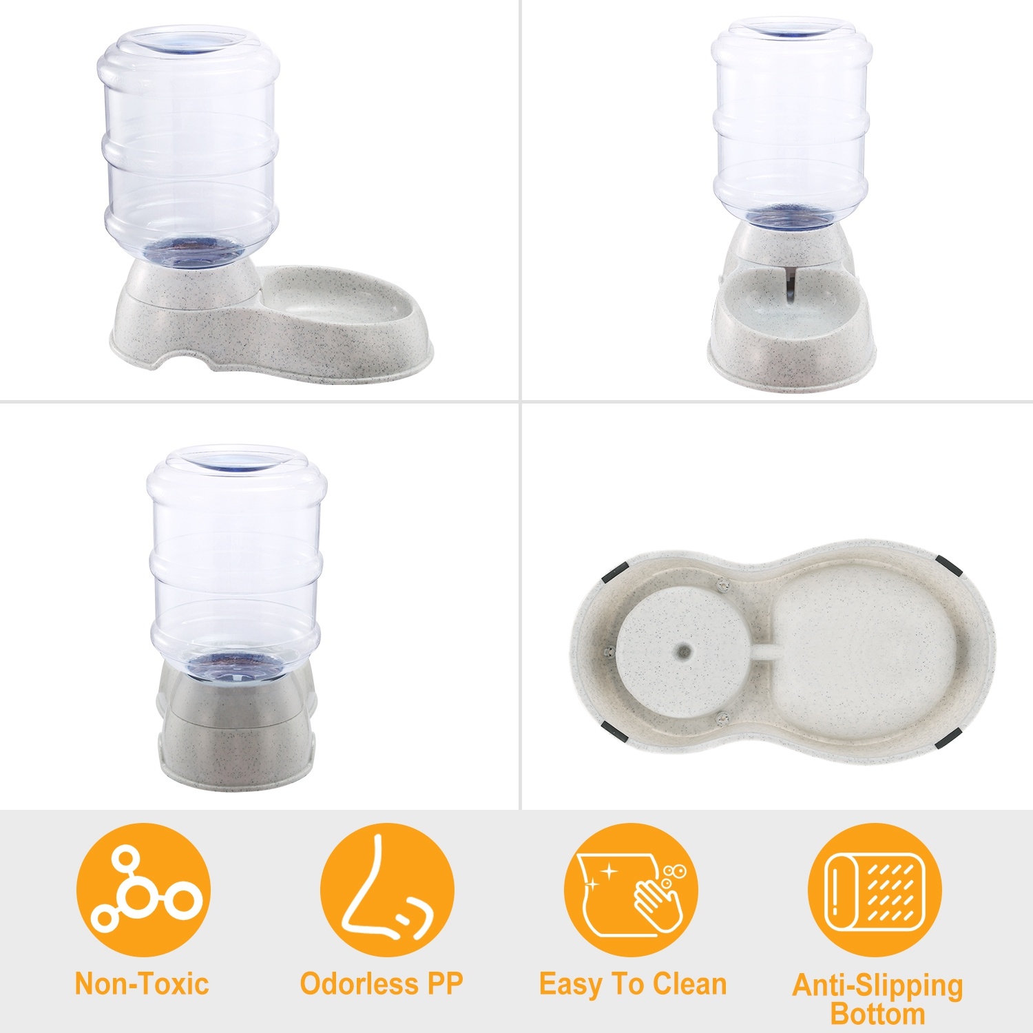 3.5L 1Gal Pet Water Dispenser Self-Dispensing Gravity Pets Water Feeder Automatic Pet Waterer Cat Dog - Image 8
