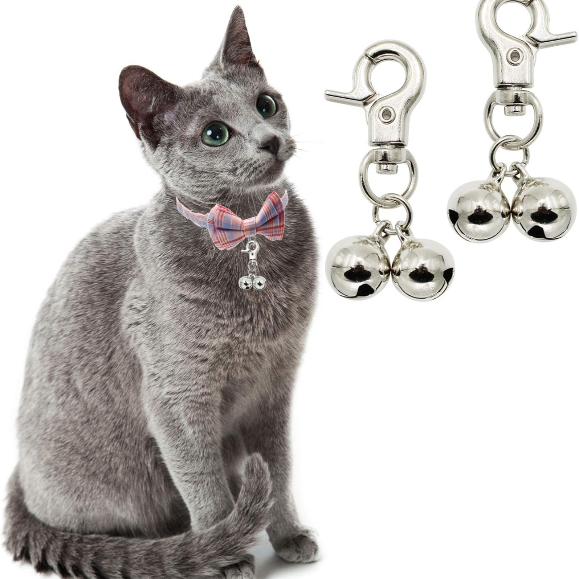 Bells For Dog Collars 2 Pack Stainless Steel Bell Necklace For Dogs Cat - Image 5