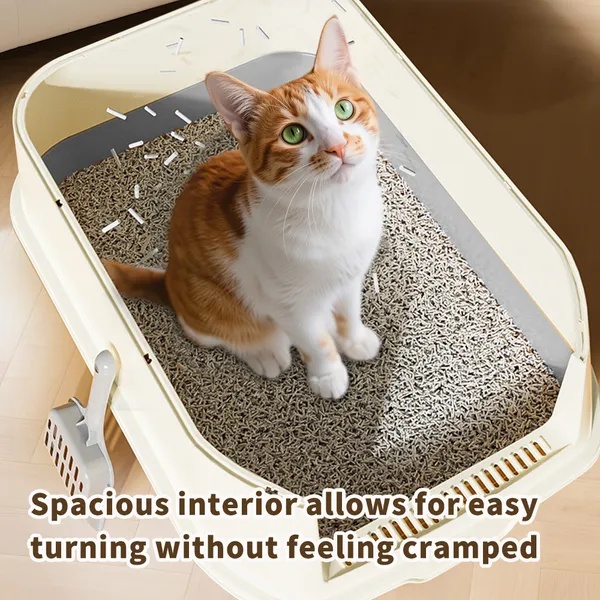 Double Door Cat Litter Box, Allowing Cats To Enter The Bathroom More Smoothly And Reducing Crowding - Image 3