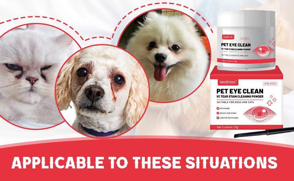 Pet Tear Stain Removal Powder - Natural And Gentle Formula, Eye And Fur Care, Tear Stain Removal And Brightening, An Essential Product For Pet Eye Cleaning. - Image 3