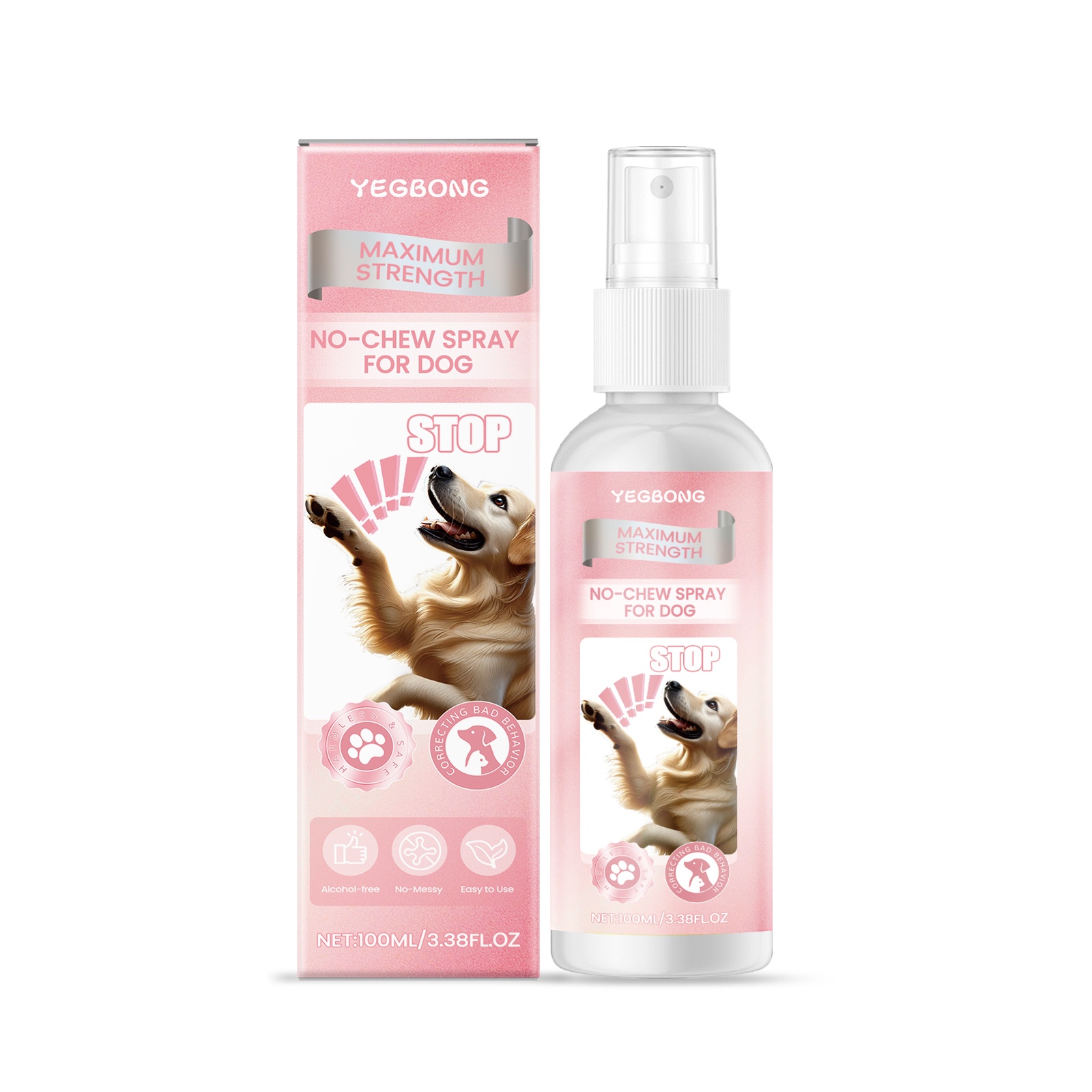 No Chew Spray For Dogs, Anti Chew Deterrent Spray To Stop Pets From Destroying Furniture, Safe With Glycerin & Mint Extract, 100ml - Image 2