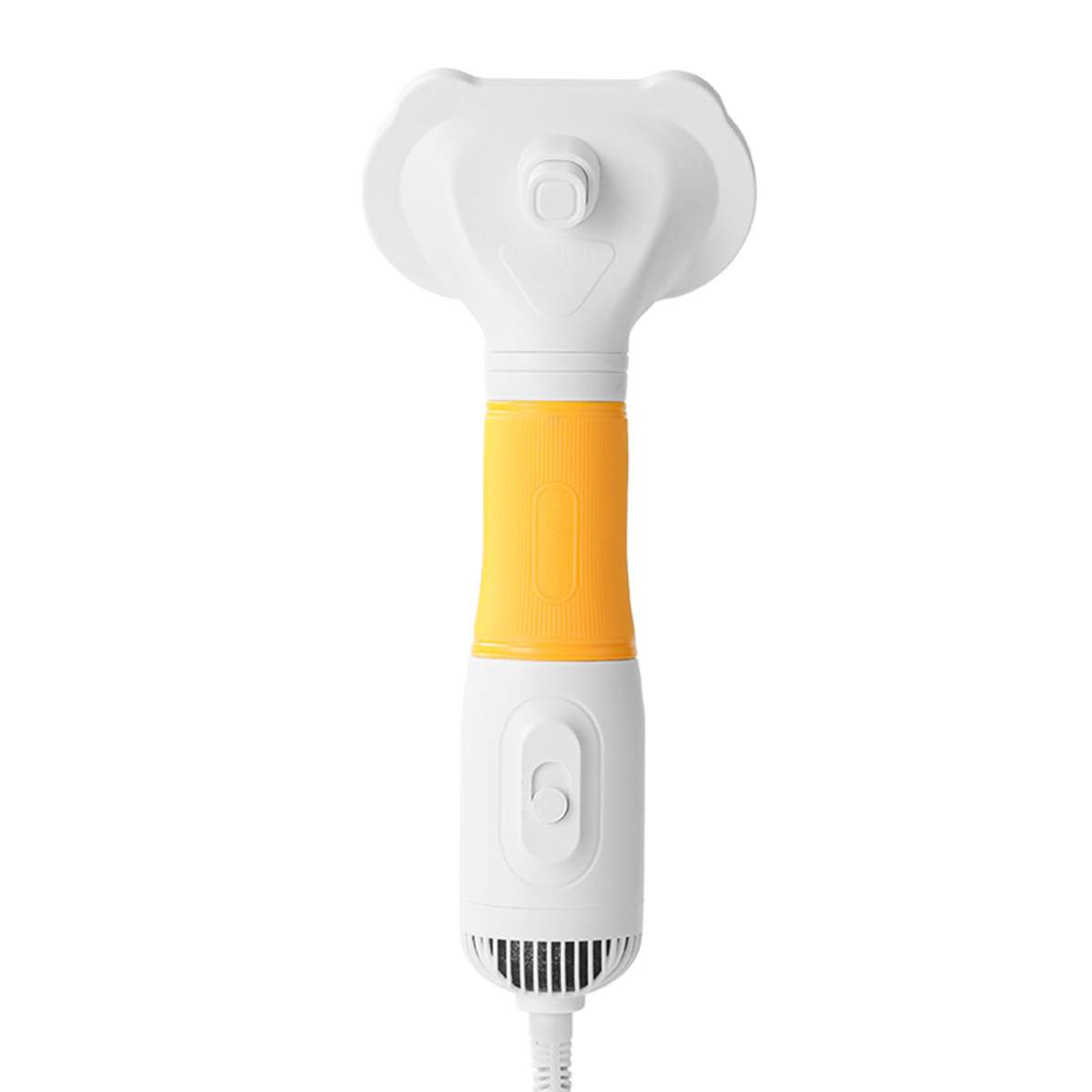 Pet Hair Dryer With Slicker Brush Low Noise 600W 3 Temperature Adjustable 3 In 1 Grooming Dog Blow Dryer For Cats Yellow - Image 5