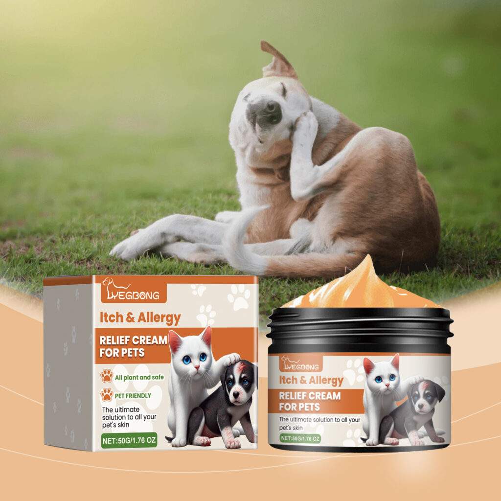 Pet Itch & Allergy Relief Cream, Soothing Skin  For Dogs & Cats, Natural Herbal Extracts For Itch, Bites & Irritated Skin, 50g